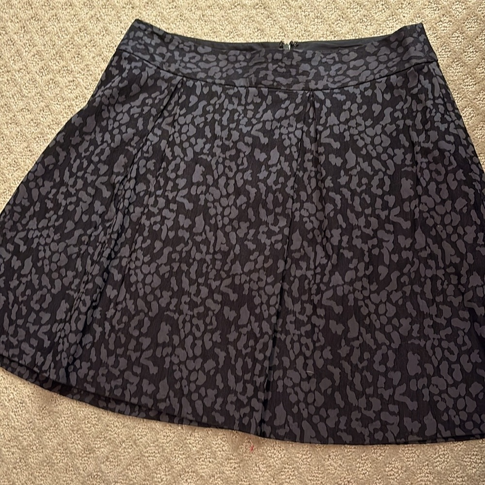 Banana Republic Pleated “Animal” Print Skirt
